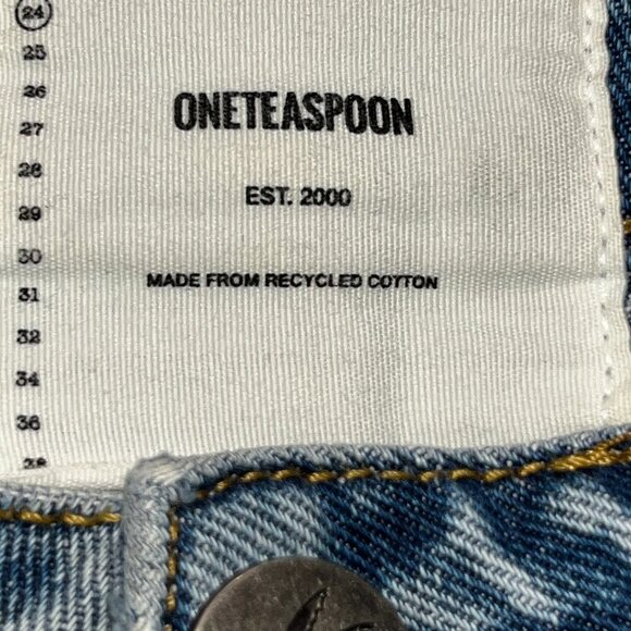 ONETEASPOON ONE TEASPOON TRUCKERS Western Concho Embellished Blue Jeans 24/26 - Picture 13 of 16